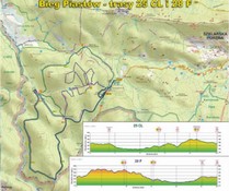 Mapa turystyczna Jakuszyce - trasy biegowe