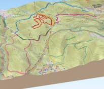 Wizualizacja 3D Mapa - inne polecane trasy - 3D